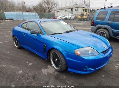 2005 HYUNDAI TIBURON GT/SE Blue  Gasoline KMHHN65F55U162111 photo #1