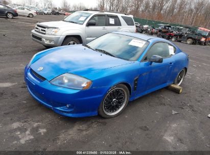 2005 HYUNDAI TIBURON GT/SE Blue  Gasoline KMHHN65F55U162111 photo #3