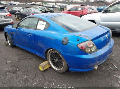 2005 HYUNDAI TIBURON GT/SE Blue  Gasoline KMHHN65F55U162111 photo #4