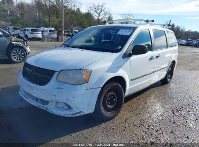 2014 DODGE GRAND CARAVAN AMERICAN VALUE PKG White  Flexible Fuel 2C4RDGBG3ER190209 photo #3