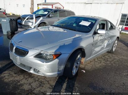 2006 BMW 650I Silver  Gasoline WBAEH13406CR50897 photo #3