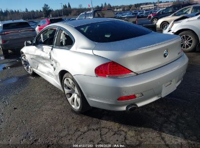 2006 BMW 650I Silver  Gasoline WBAEH13406CR50897 photo #4