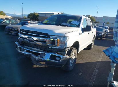 2019 FORD F-150 XLT White  Gasoline 1FTEW1E52KKD51384 photo #3