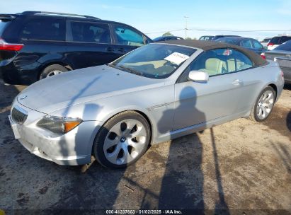 2004 BMW 645CI Silver  Gasoline WBAEK73494B321517 photo #3