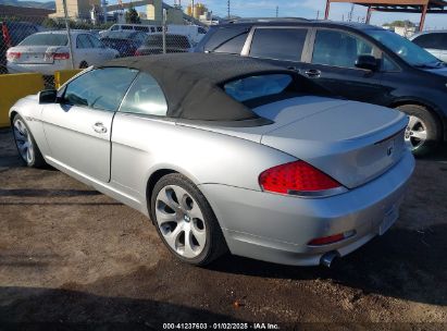 2004 BMW 645CI Silver  Gasoline WBAEK73494B321517 photo #4