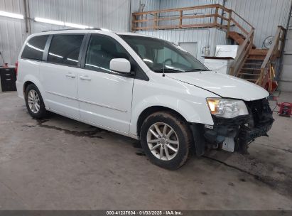 2014 DODGE GRAND CARAVAN SXT White  Flexible Fuel 2C4RDGCG1ER206812 photo #1