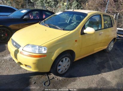 2004 CHEVROLET AVEO LS Yellow  Gasoline KL1TJ62644B246629 photo #3