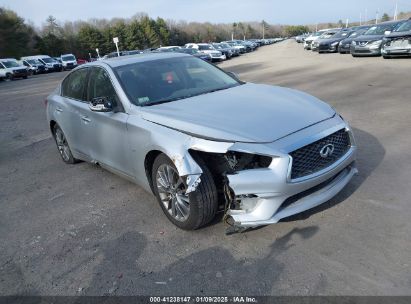 2018 INFINITI Q50 3.0T LUXE Silver  Gasoline JN1EV7AR7JM433549 photo #1