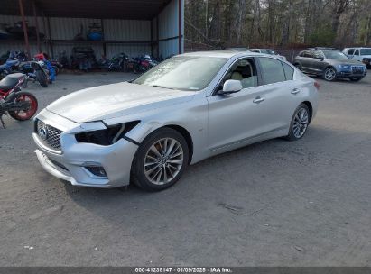 2018 INFINITI Q50 3.0T LUXE Silver  Gasoline JN1EV7AR7JM433549 photo #3