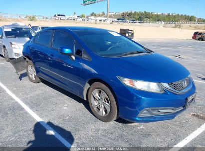 2013 HONDA CIVIC LX Blue  Gasoline 2HGFB2F59DH539190 photo #1