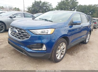 2022 FORD EDGE TITANIUM Blue  Gasoline 2FMPK4K92NBA31053 photo #3