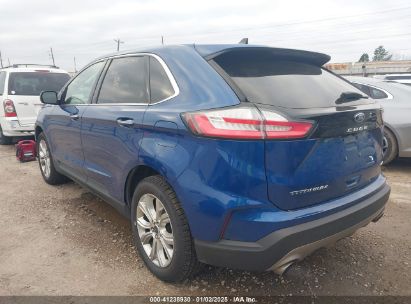 2022 FORD EDGE TITANIUM Blue  Gasoline 2FMPK4K92NBA31053 photo #4