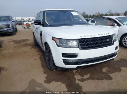 2016 LAND ROVER RANGE ROVER 3.0L V6 SUPERCHARGED HSE White  Gasoline SALGS2PF7GA288045 photo #1