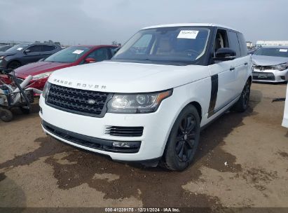 2016 LAND ROVER RANGE ROVER 3.0L V6 SUPERCHARGED HSE White  Gasoline SALGS2PF7GA288045 photo #3