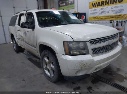 2009 CHEVROLET SUBURBAN 1500 LTZ White  Flexible Fuel 1GNFK36389R179802 photo #1