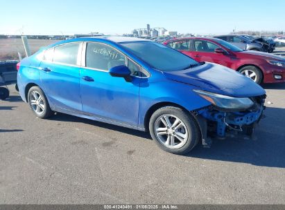 2017 CHEVROLET CRUZE LT AUTO Blue  Gasoline 1G1BE5SM2H7149027 photo #1