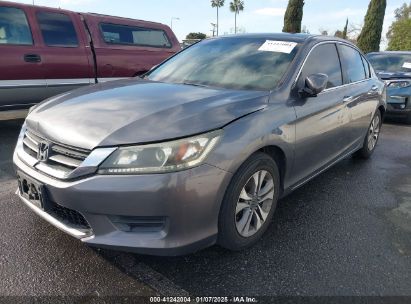 2013 HONDA ACCORD LX Gray  Gasoline 1HGCR2F3XDA046601 photo #3