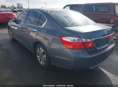 2013 HONDA ACCORD LX Gray  Gasoline 1HGCR2F3XDA046601 photo #4