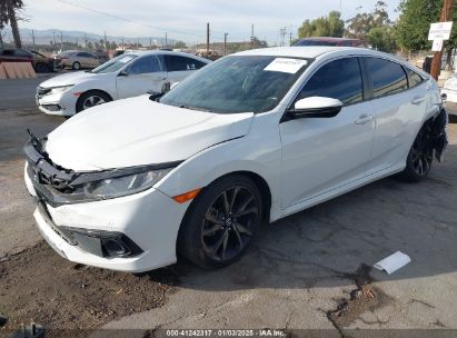 2019 HONDA CIVIC SPORT White  Gasoline 2HGFC2F84KH523029 photo #3