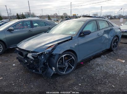 2022 HYUNDAI ELANTRA N LINE Blue  Gasoline KMHLR4AF3NU341692 photo #3