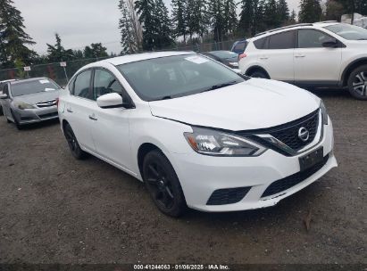 2017 NISSAN SENTRA SV White  Gasoline 3N1AB7AP9HY343672 photo #1