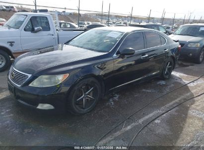 2007 LEXUS LS 460 Black  Gasoline JTHBL46F575000929 photo #3