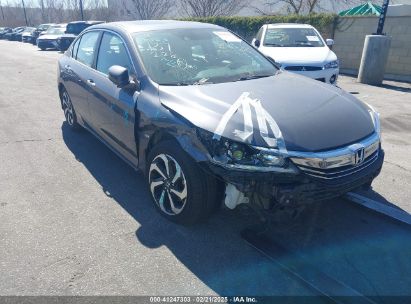 2016 HONDA ACCORD EX-L Gray  Gasoline 1HGCR2F93GA061725 photo #1