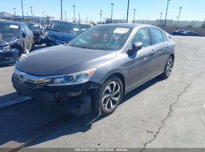 2016 HONDA ACCORD EX-L Gray  Gasoline 1HGCR2F93GA061725 photo #3