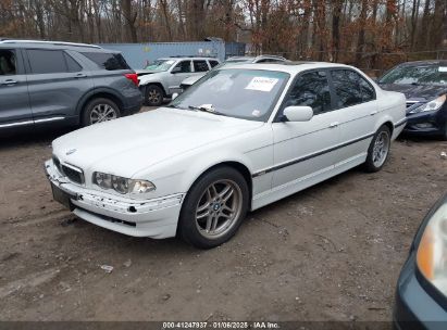 2001 BMW 740IA White  Gasoline WBAGG83471DN83116 photo #3