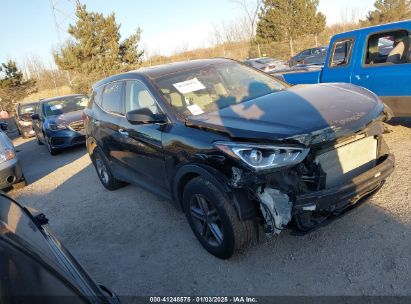 2017 HYUNDAI SANTA FE SPORT 2.4L Black  Gasoline 5NMZTDLB6HH025547 photo #1