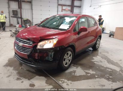 2015 CHEVROLET TRAX 1LS Red  Gasoline KL7CJKSB8FB059280 photo #3