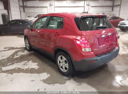 2015 CHEVROLET TRAX 1LS Red  Gasoline KL7CJKSB8FB059280 photo #4