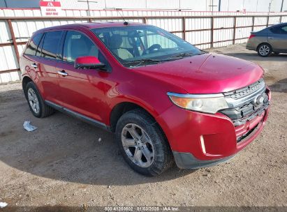 2011 FORD EDGE SEL Red  Gasoline 2FMDK3JC3BBB21883 photo #1