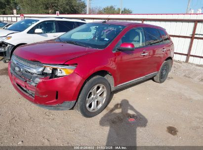 2011 FORD EDGE SEL Red  Gasoline 2FMDK3JC3BBB21883 photo #3