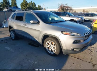 2014 JEEP CHEROKEE LATITUDE Silver  Gasoline 1C4PJLCB4EW238545 photo #1