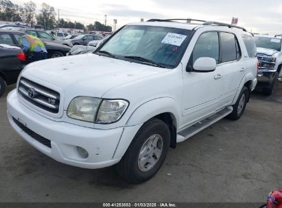 2002 TOYOTA SEQUOIA LIMITED V8 White  Gasoline 5TDZT38A82S095453 photo #3