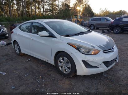 2016 HYUNDAI ELANTRA SE White  Gasoline 5NPDH4AE6GH700243 photo #1