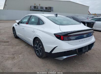 2024 HYUNDAI SONATA SEL White  Gasoline KMHL64JA5RA413481 photo #4