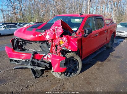 2022 CHEVROLET SILVERADO 1500 LTD 4WD  STANDARD BED CUSTOM Red  Gasoline 1GCPYBEKXNZ150892 photo #3