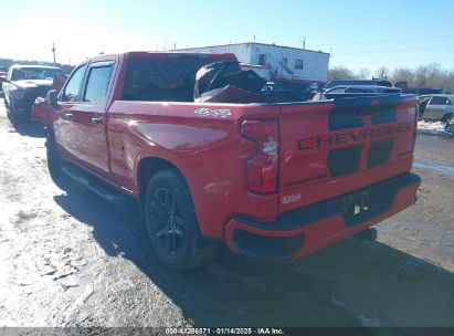 2022 CHEVROLET SILVERADO 1500 LTD 4WD  STANDARD BED CUSTOM Red  Gasoline 1GCPYBEKXNZ150892 photo #4