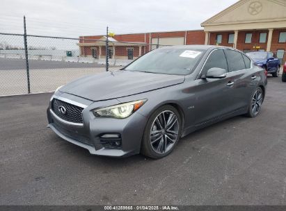 2015 INFINITI Q50 HYBRID SPORT Gray  Hybrid JN1AV7AP0FM790270 photo #3