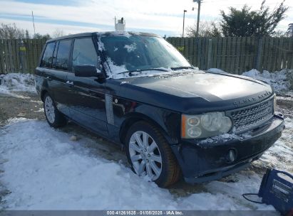 2007 LAND ROVER RANGE ROVER SUPERCHARGED Black  Gasoline SALMF13437A245991 photo #1