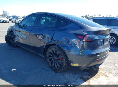 2022 TESLA MODEL Y PERFORMANCE DUAL MOTOR ALL-WHEEL DRIVE Gray  Electric 7SAYGDEF8NF398556 photo #4