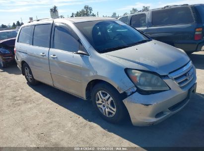 2007 HONDA ODYSSEY EX-L Gray  Gasoline 5FNRL38667B423167 photo #1