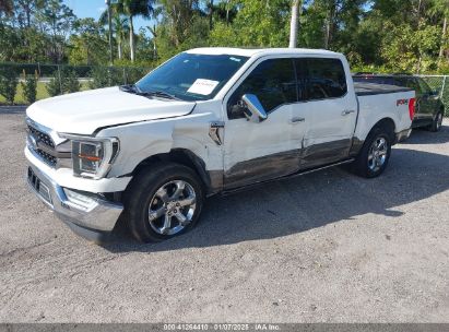 2021 FORD F-150 KING RANCH White  Hybrid 1FTFW1ED3MFB52075 photo #3