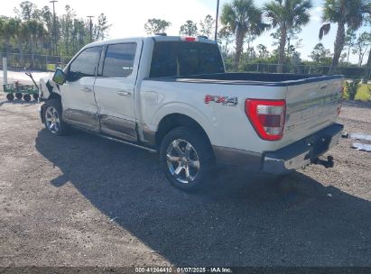 2021 FORD F-150 KING RANCH White  Hybrid 1FTFW1ED3MFB52075 photo #4