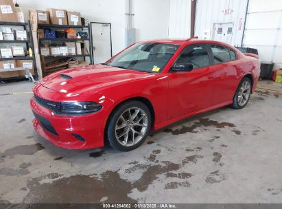 2023 DODGE CHARGER GT Red  Flexible Fuel 2C3CDXHGXPH587927 photo #3