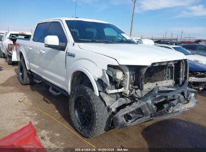 2015 FORD F-150 LARIAT White  Gasoline 1FTEW1EF4FFA13525 photo #1