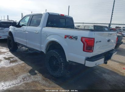 2015 FORD F-150 LARIAT White  Gasoline 1FTEW1EF4FFA13525 photo #4