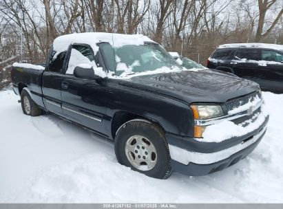 2004 CHEVROLET SILVERADO 1500 LS Black  Gasoline 2GCEC19T941110197 photo #1